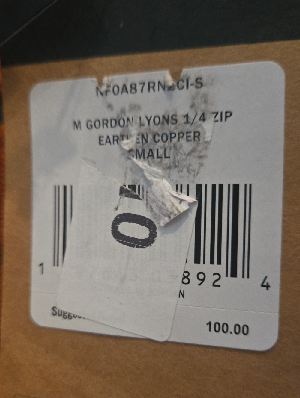 The North Face Gordon Lyons Pullover Copper Mens Small Retail $100 NWT - Picture 3 of 3